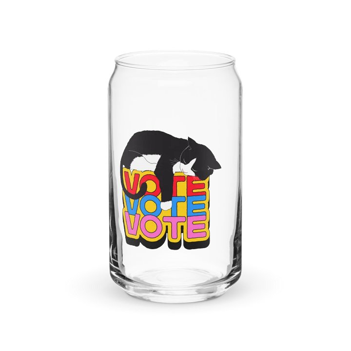 Slumbering Cat Vote Can-Shaped Glass product image (1)