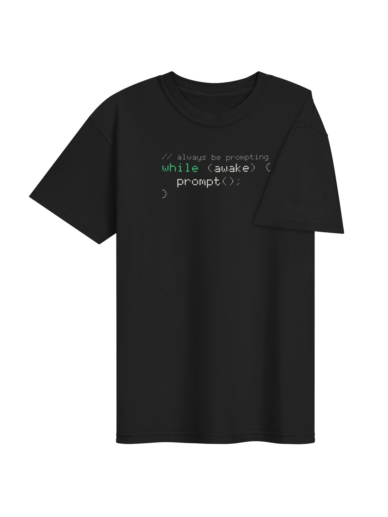 Next Prompt Club Tee — while (awake) product image (4)