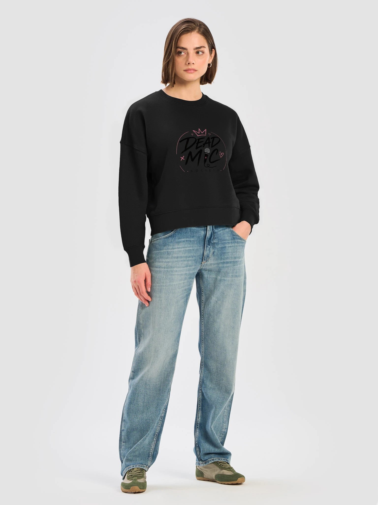 Dead Mic Society Women's Organic Crewneck product image (21)