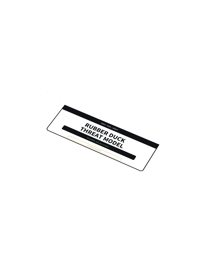 Rubber Duck Threat Model Sticker product image (1)