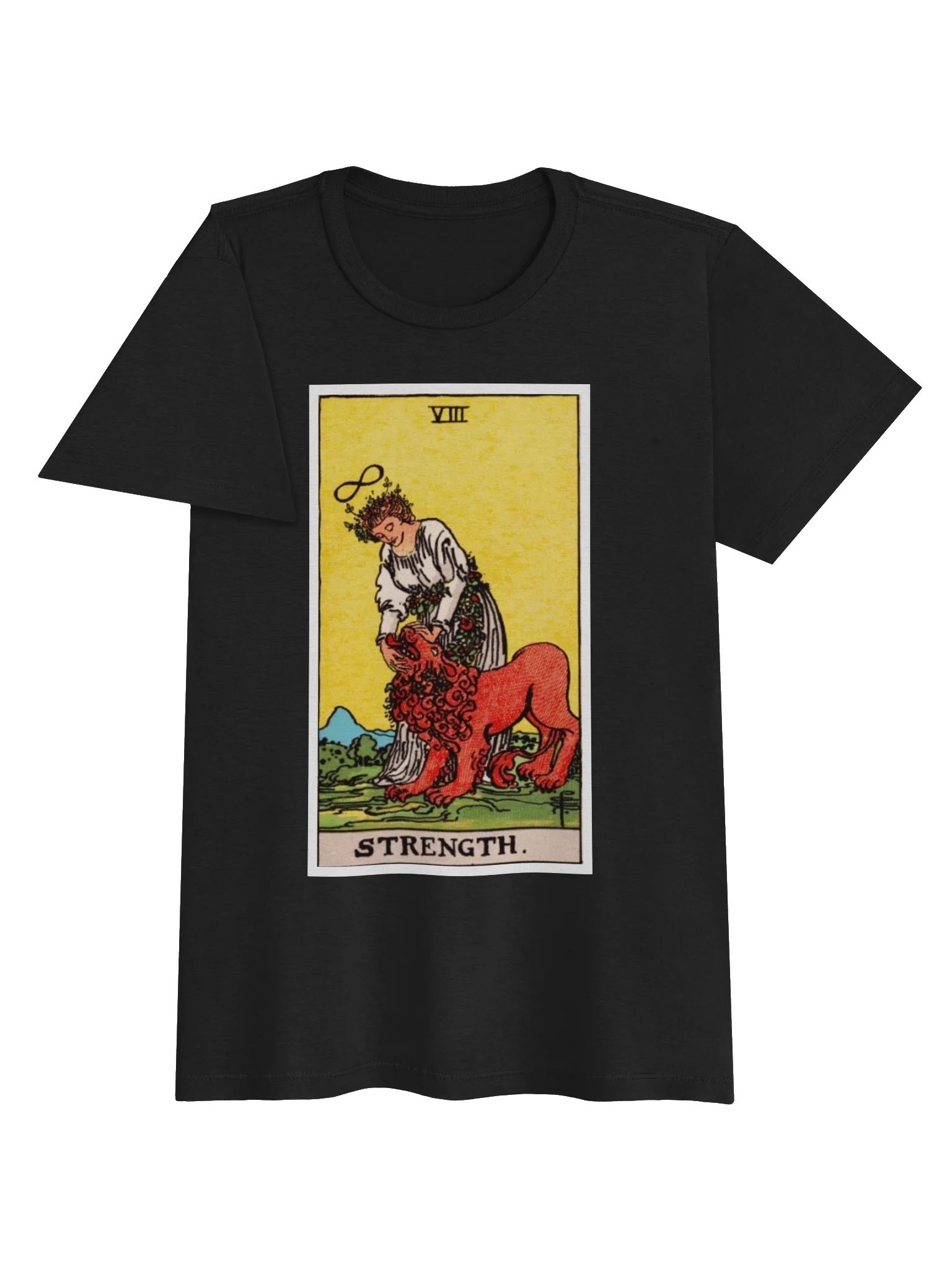 Strength Tarot Woman and Lion Tee product image (12)