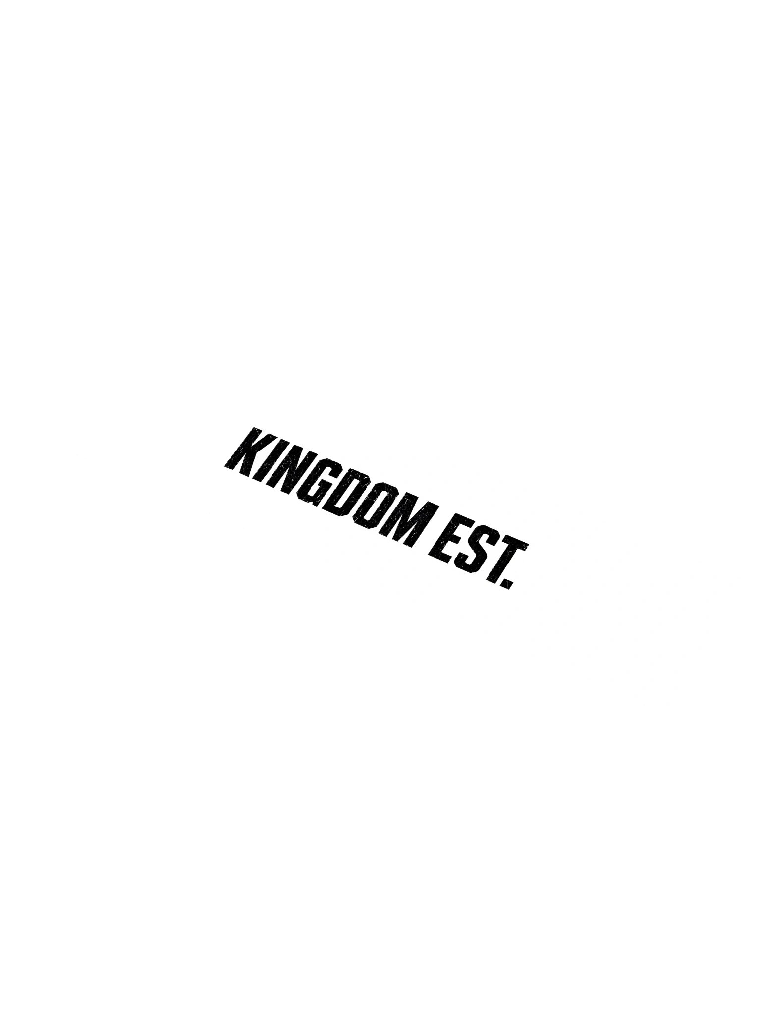 KINGDOM EST. Sticker 15″ x 3.75" product image (1)