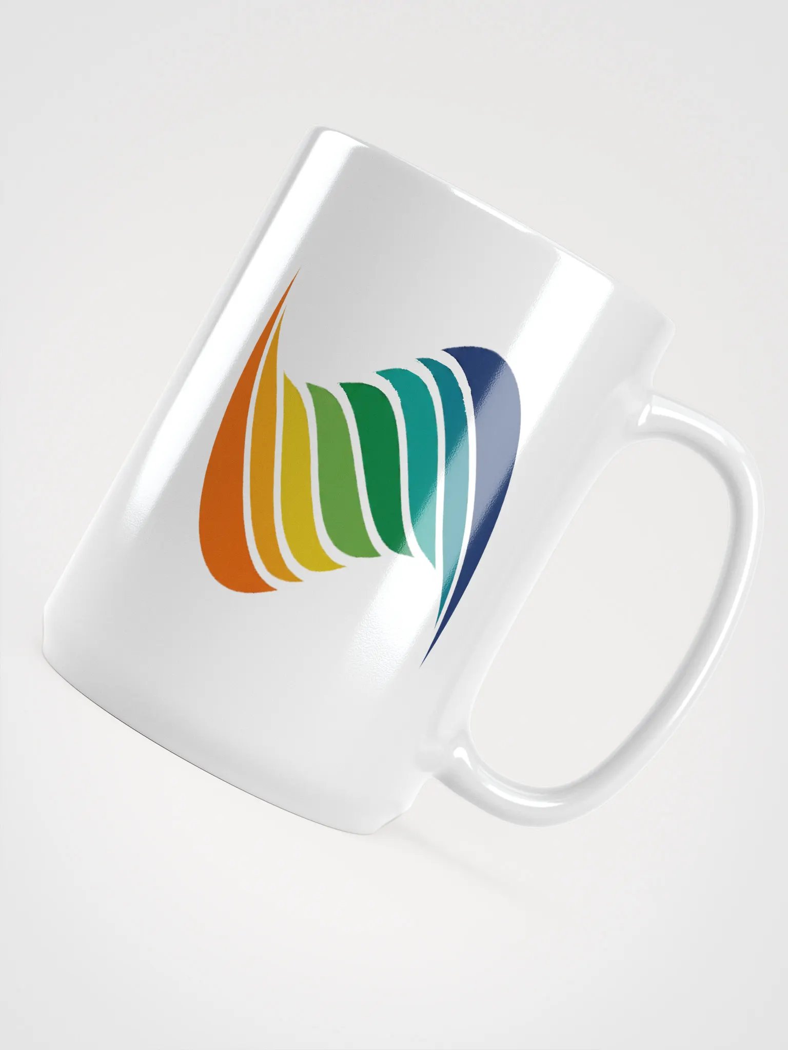 Vibrant Wave White Glossy Mug product image (3)
