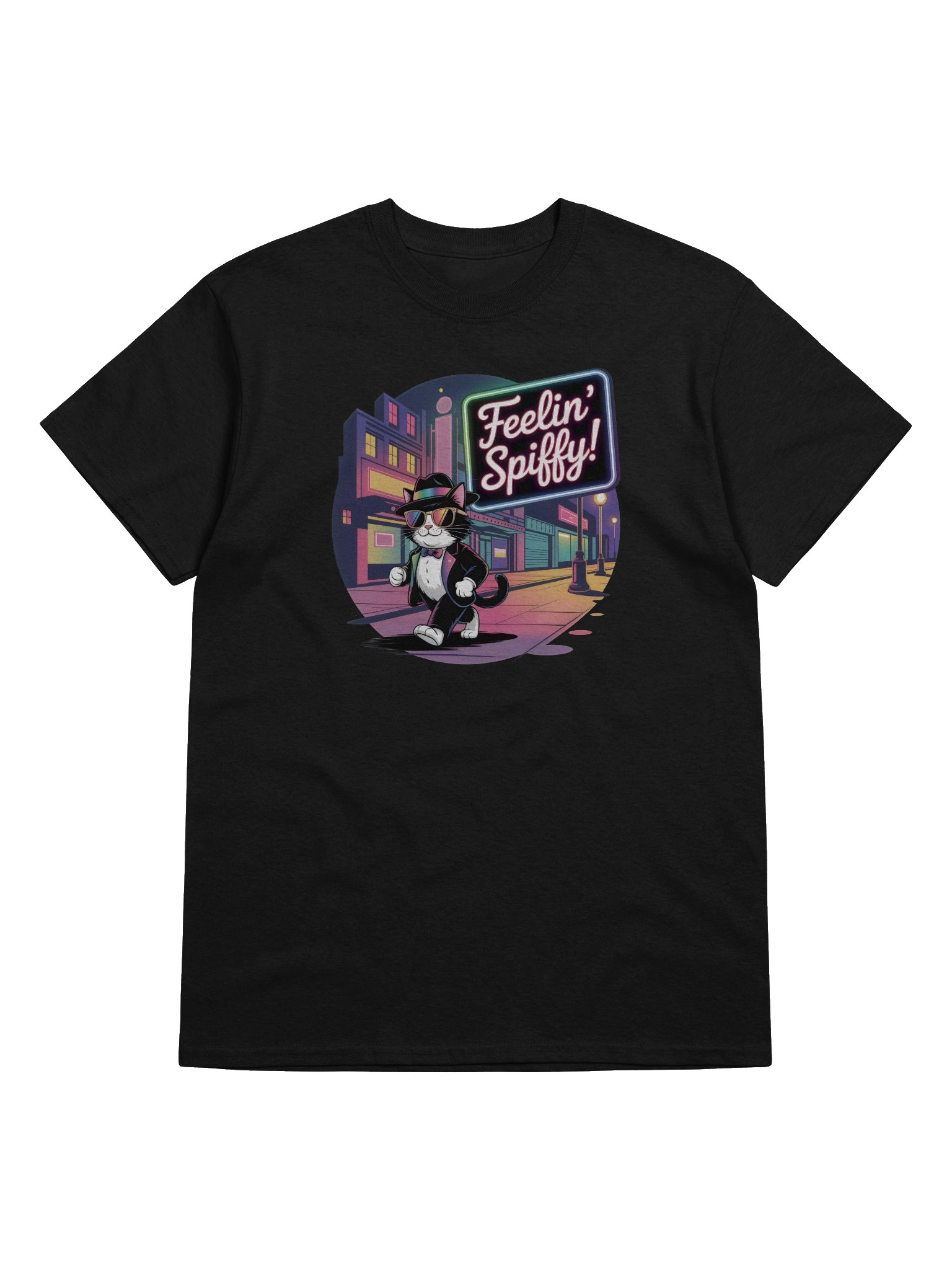 Feelin’ Spiffy Dark Version Unisex Heavyweight Graphic T-shirt product image (5)