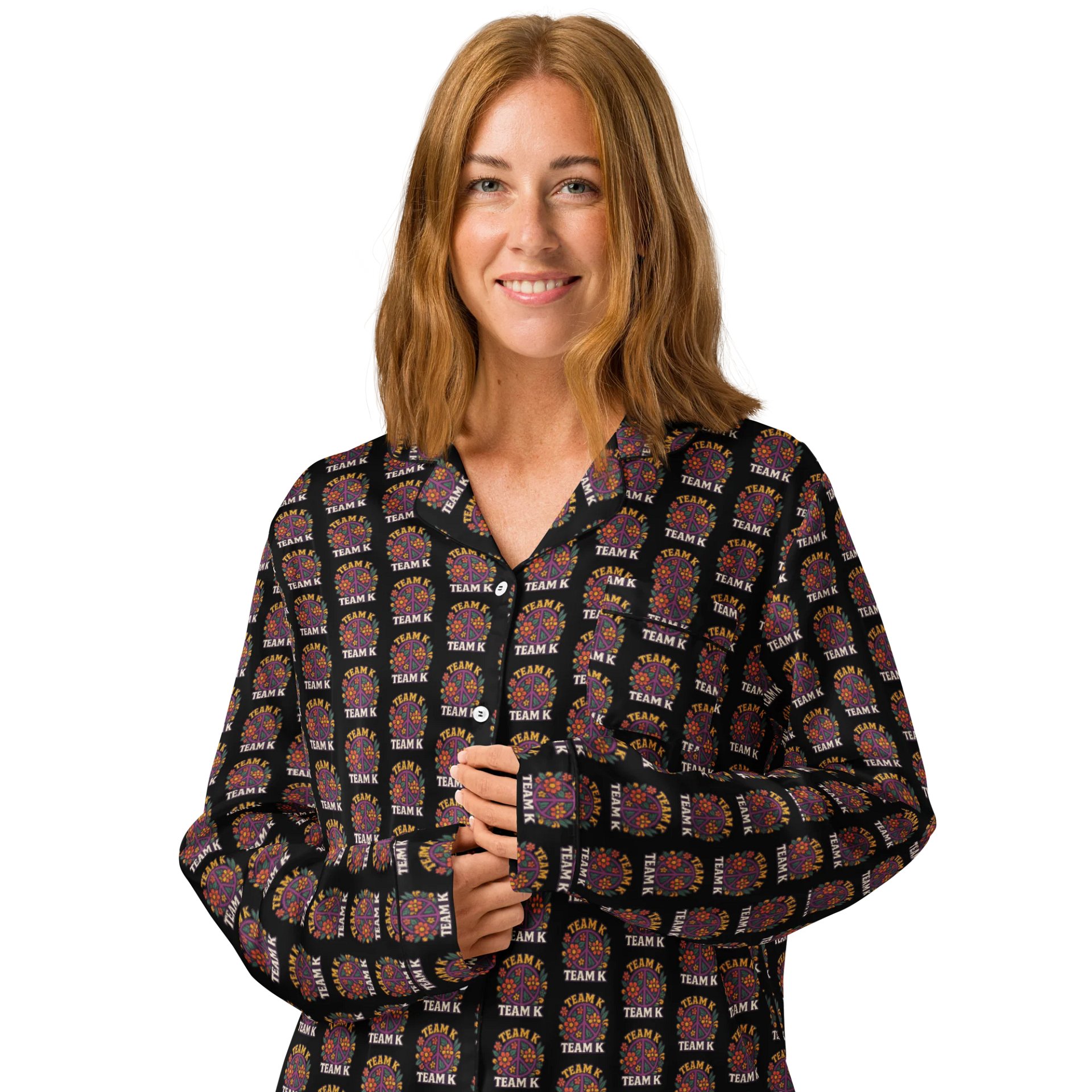 Team K 1960's Women's Long Sleeve Pajama Top product image (3)