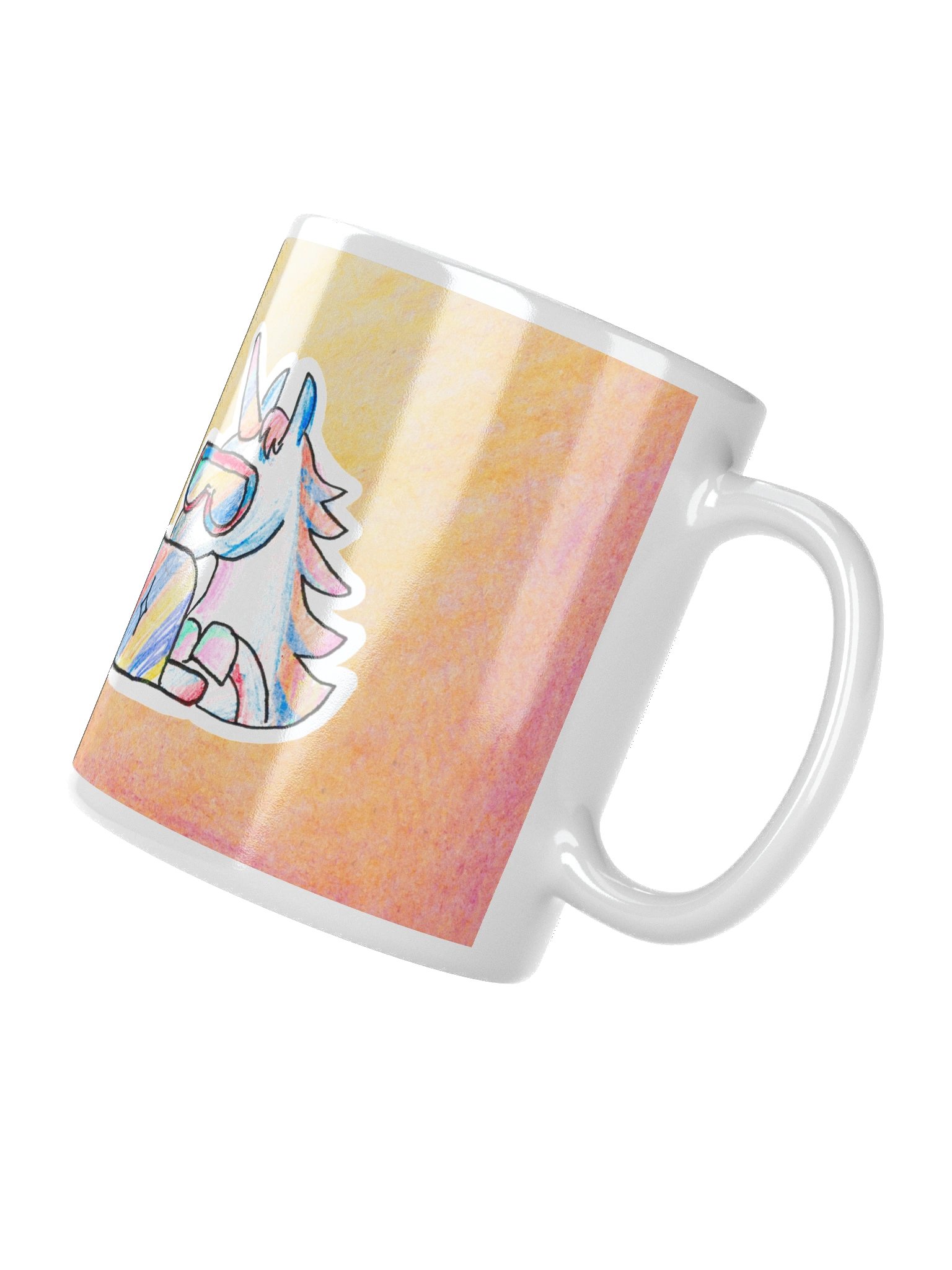 Coding Unicorn Mug (Peach) product image (3)