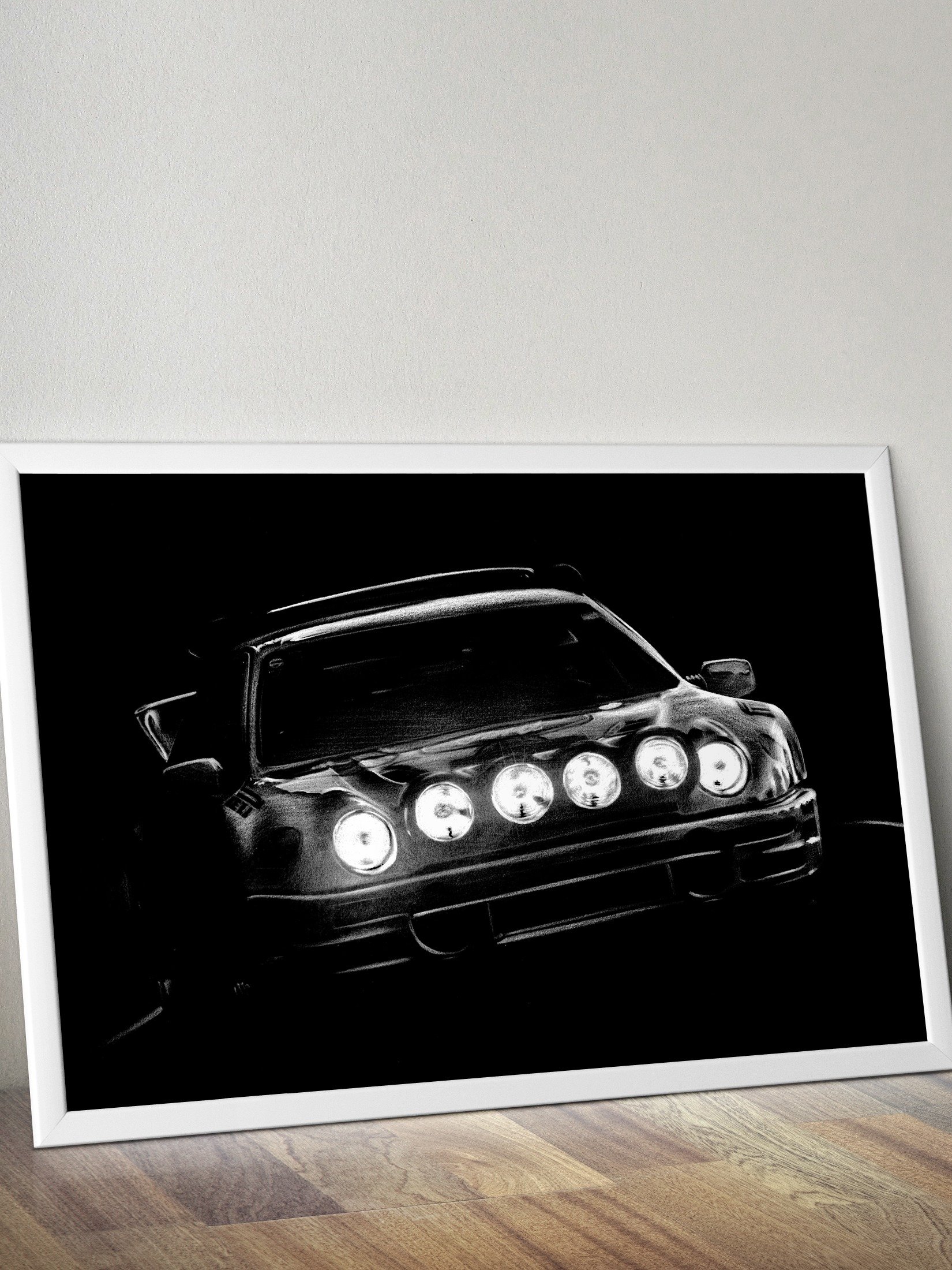 Ford RS200 night rally - A3 Print product image (1)