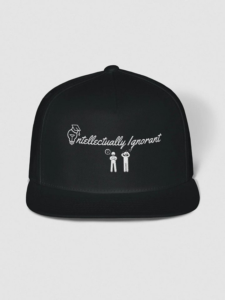 INTELLECTUALLY IGNORANT ( WHITE LOGO) SNAPBACK HAT product image (1)