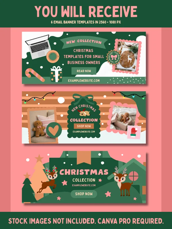 Coquette Christmas Email Marketing Template product image (6)