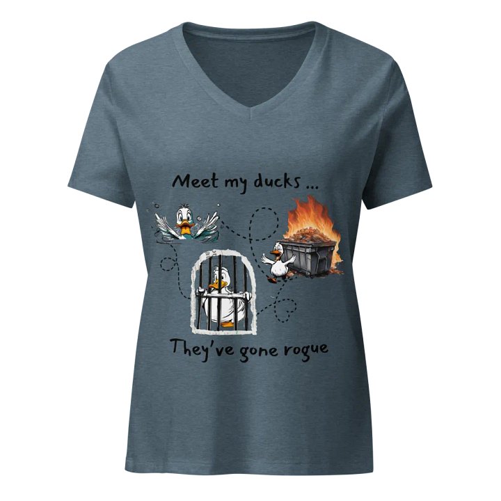 No Ducks In A Row V-Neck T-Shirt product image (1)