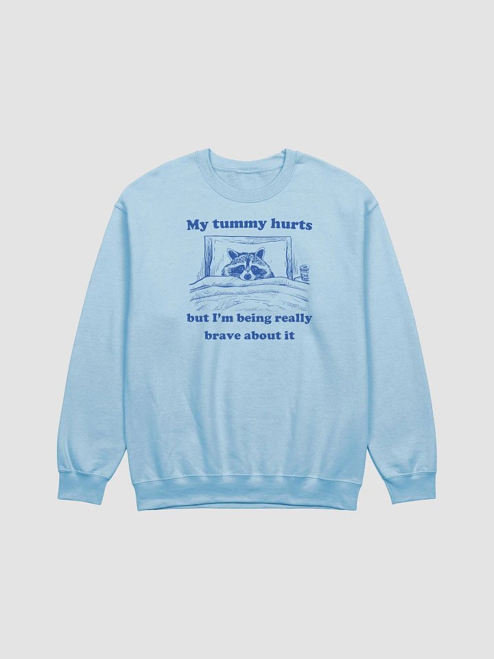 My tummy hurts raccoon Crewneck product image (1)