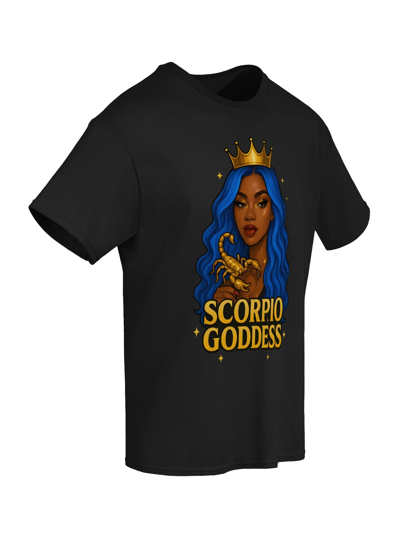 Scorpio Goddess Blue Hair Tee product image (43)