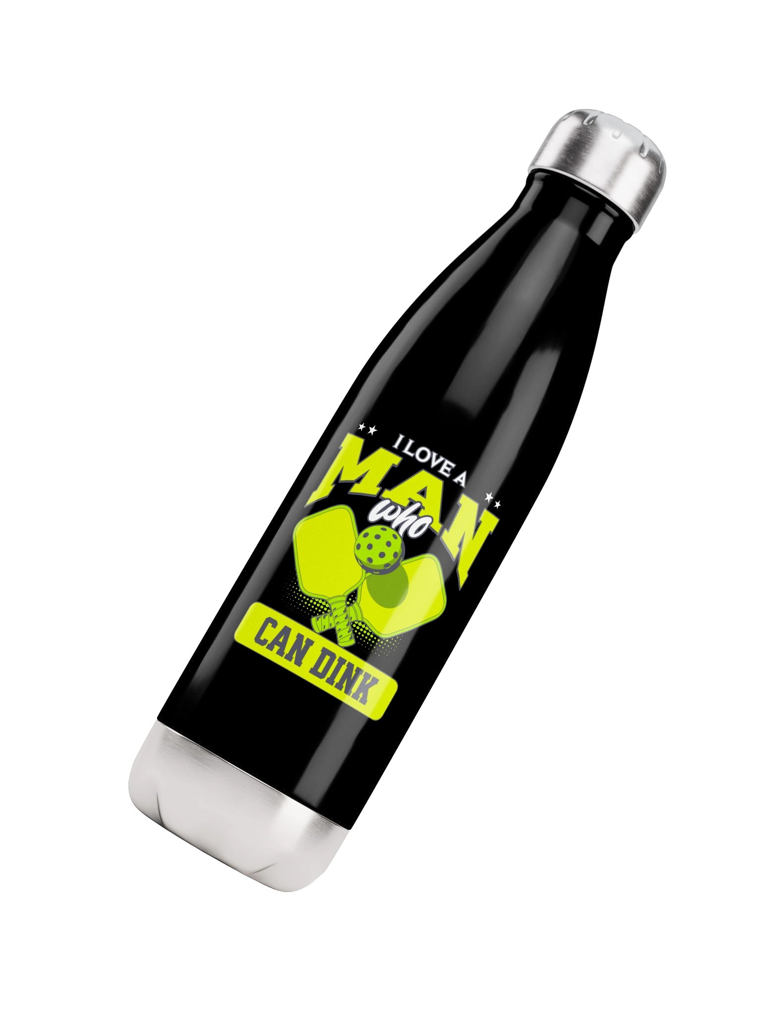 I Love a Man Who Can Dink Funny Pickleball Water Bottle product image (4)