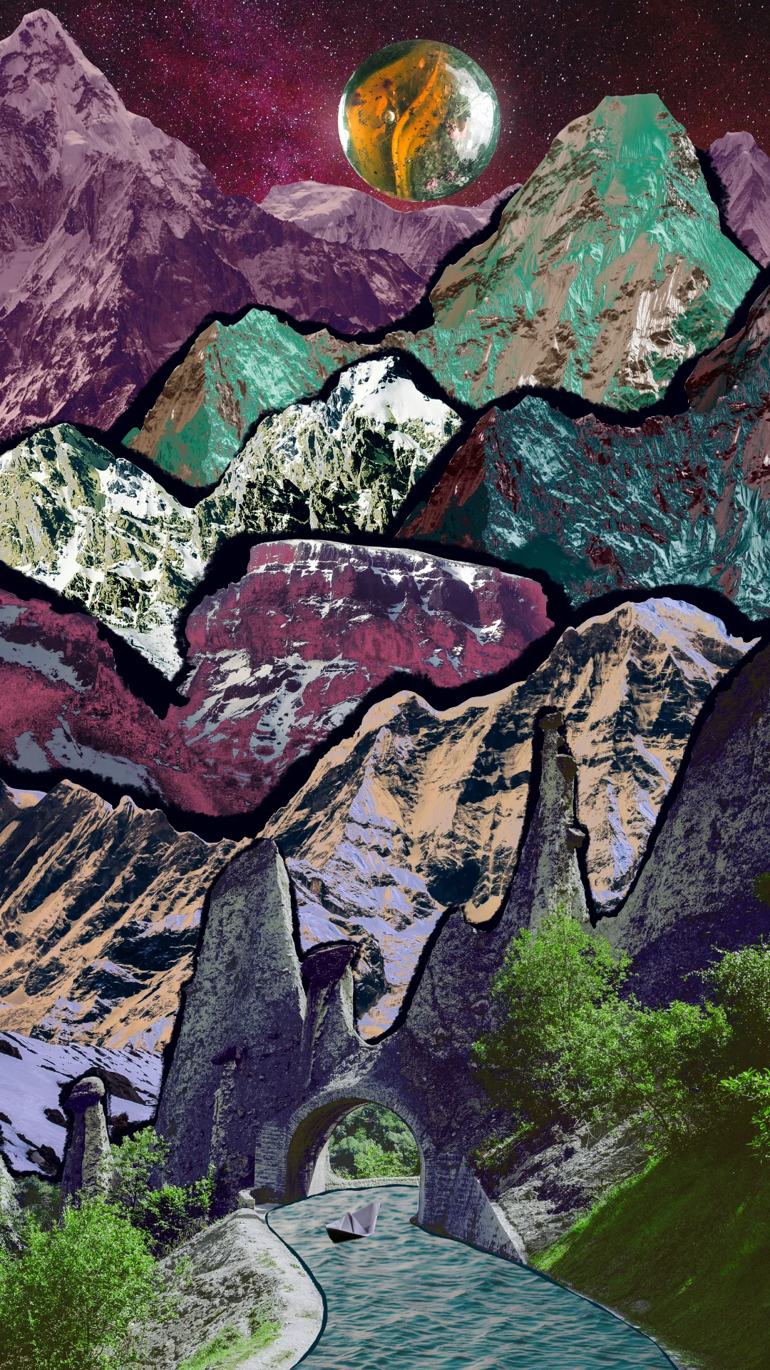 Marble Mountains Boat Cruise Wallpaper product image (1)