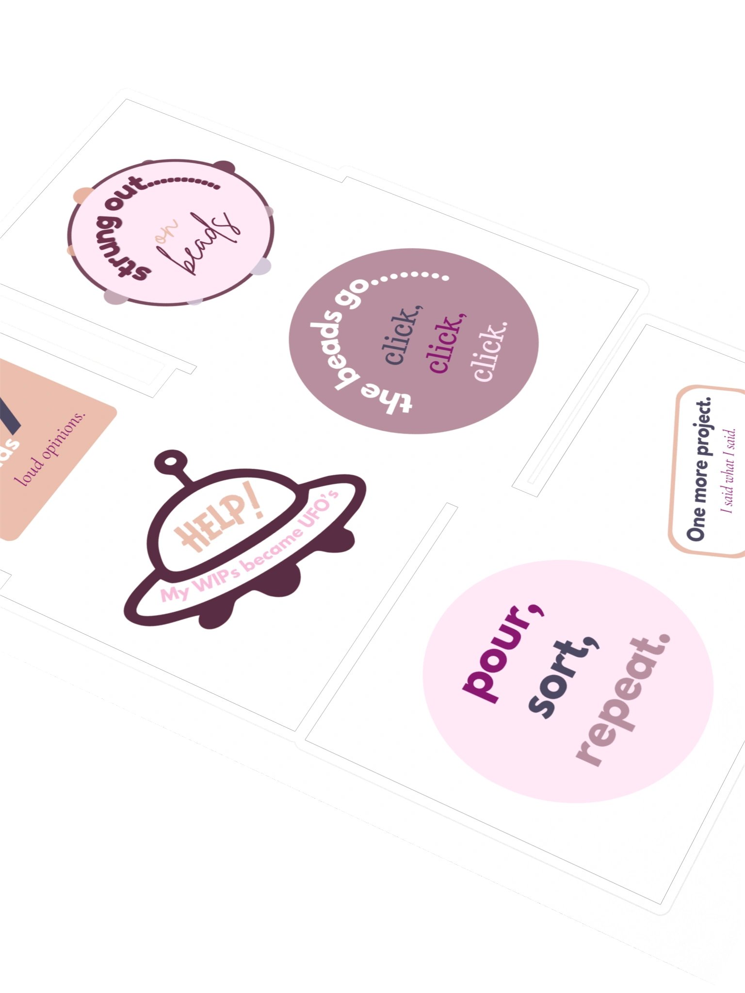 On A String Sticker Sheet product image (2)