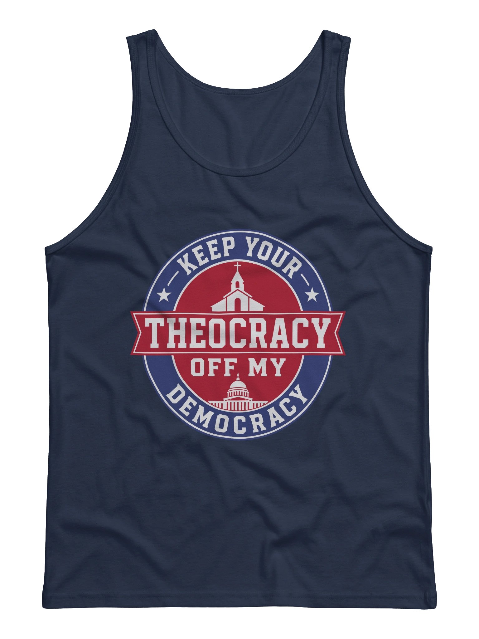 Keep Your Theocracy Off My Democracy - Men’s Tank Top product image (9)
