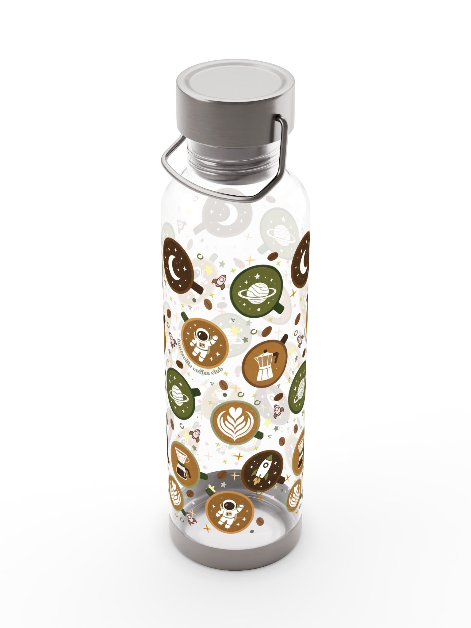 Cosmic Coffee Mug Pattern Sports Bottle product image (7)