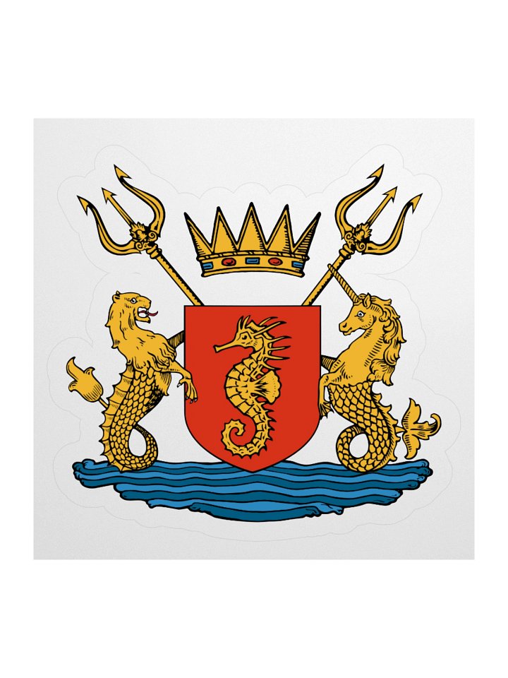 Crest of Atlantis Kiss Cut Sticker product image (1)