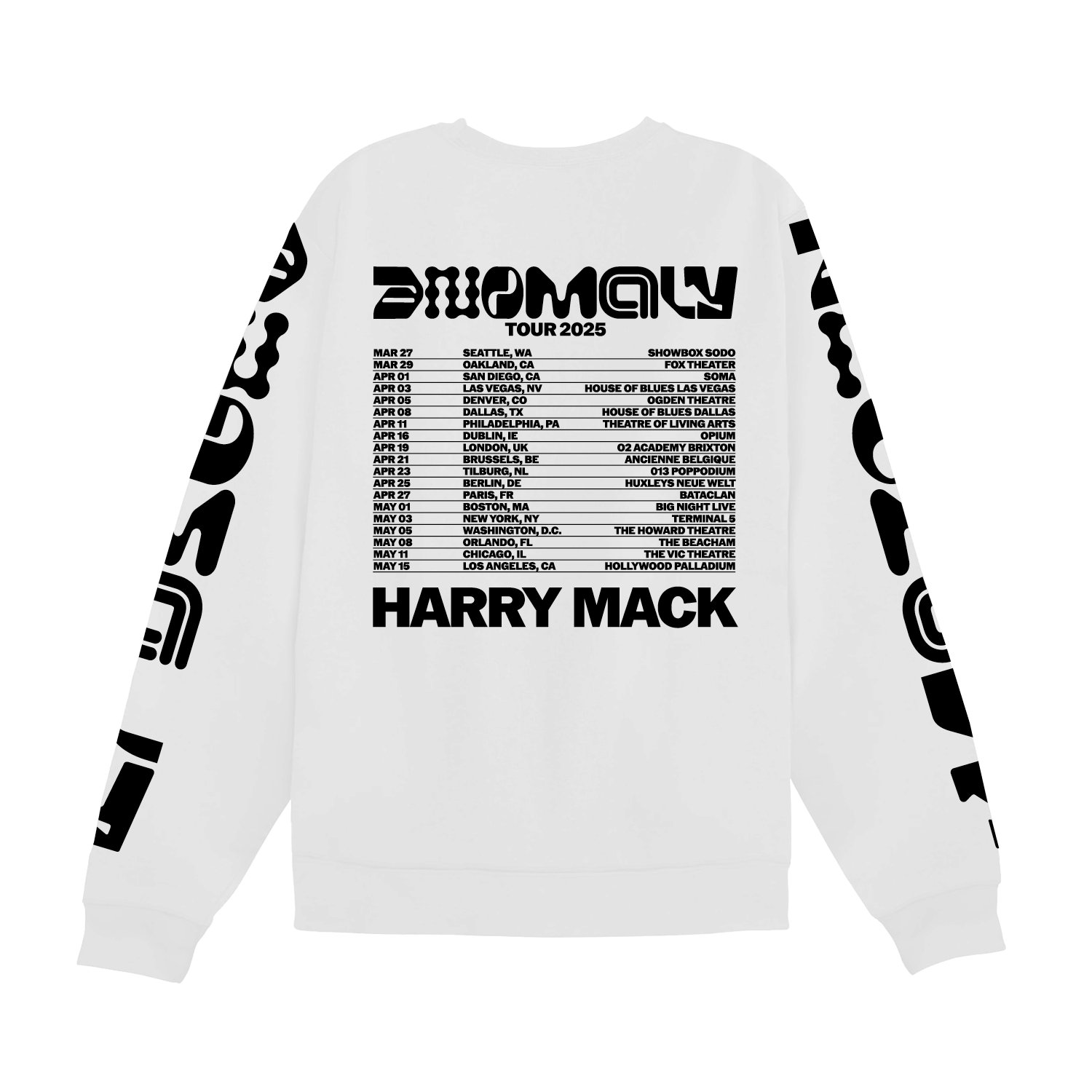 Anomaly Tour 2025 White Long Sleeve Tee product image (2)