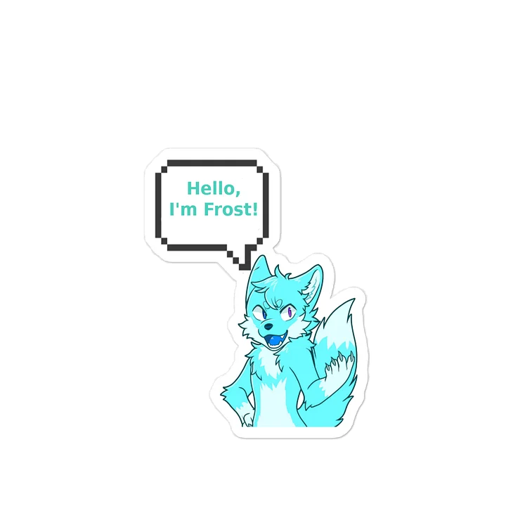Vynal "Hello, I'm Frost!" Sticker product image (2)