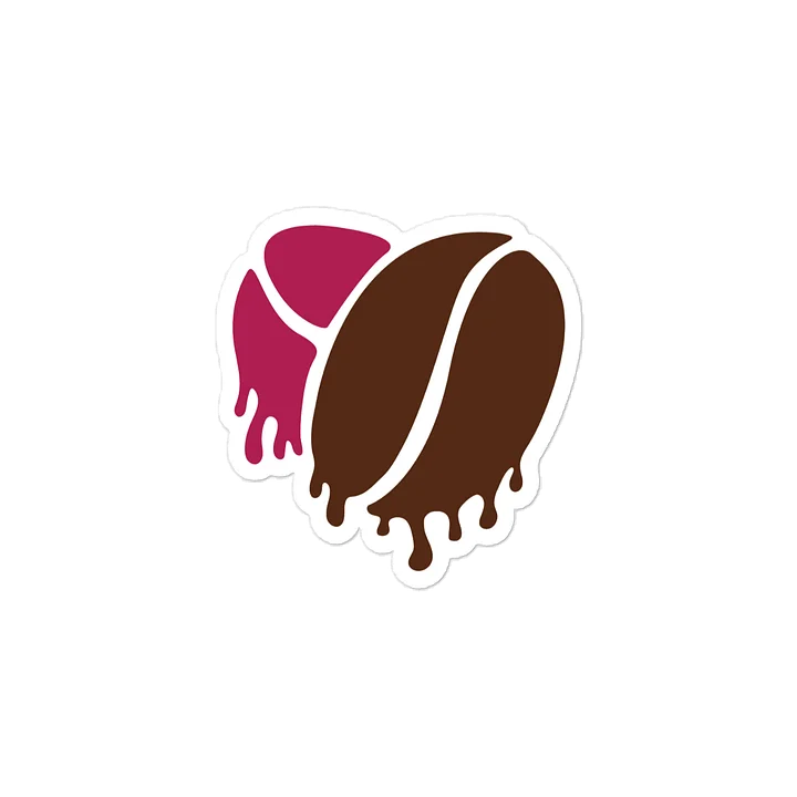 Dripping Coffee Bean Heart Decals product image (2)