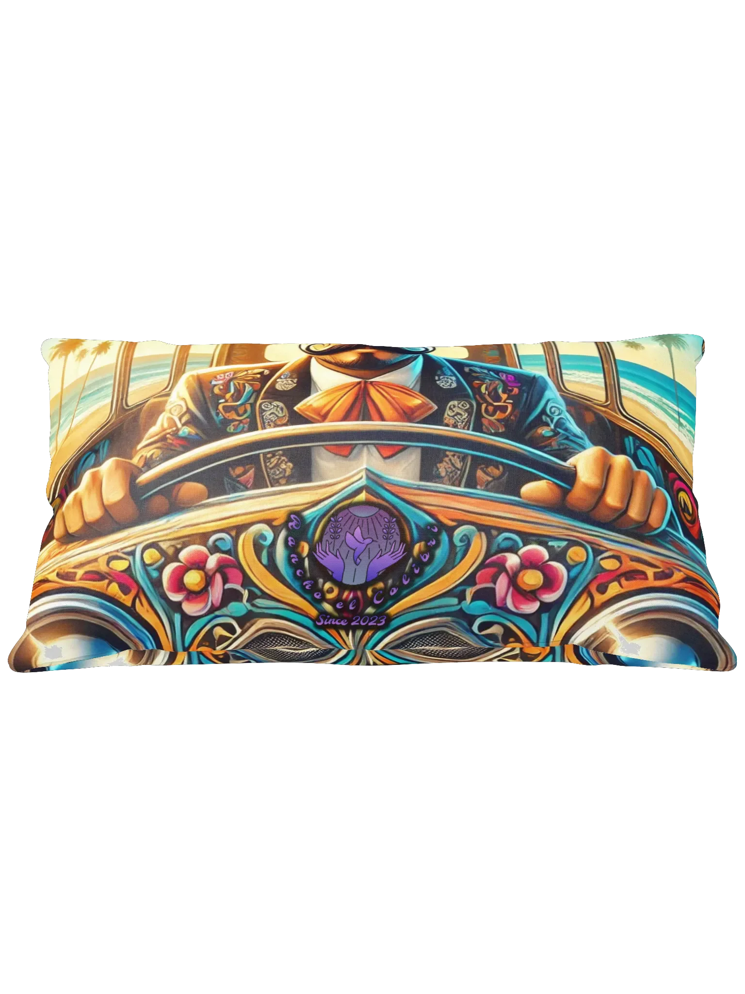 El Autobús De Fiesta Album Cover Print Pillow