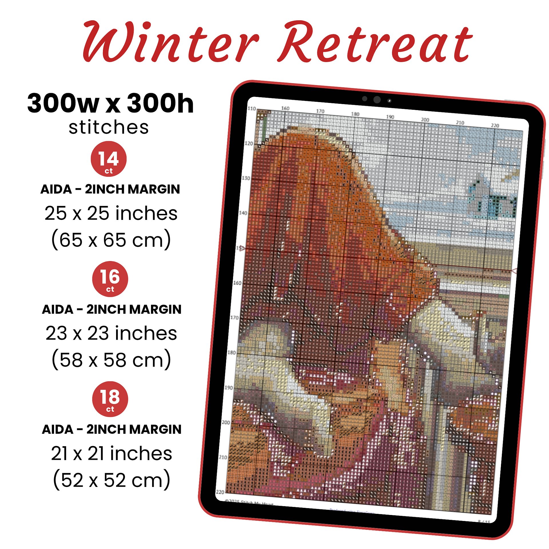 Winter Retreat Cross Stitch Pattern product image (2)