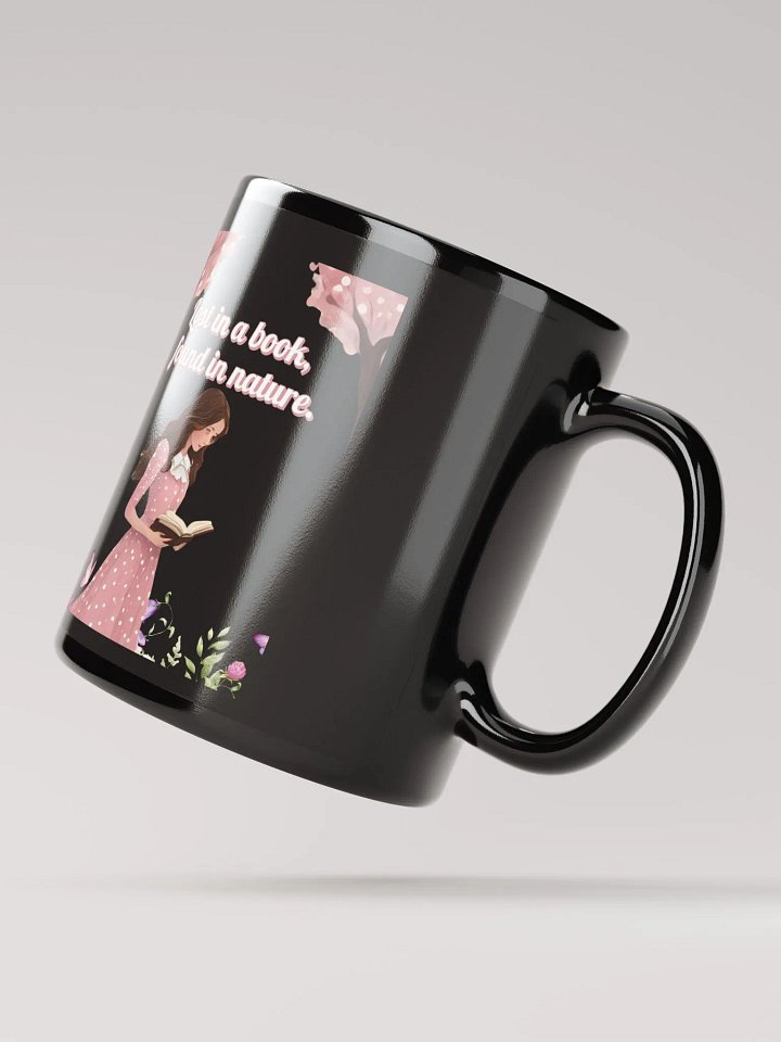 Lost In A Book, Found In Nature Black Mug product image (2)