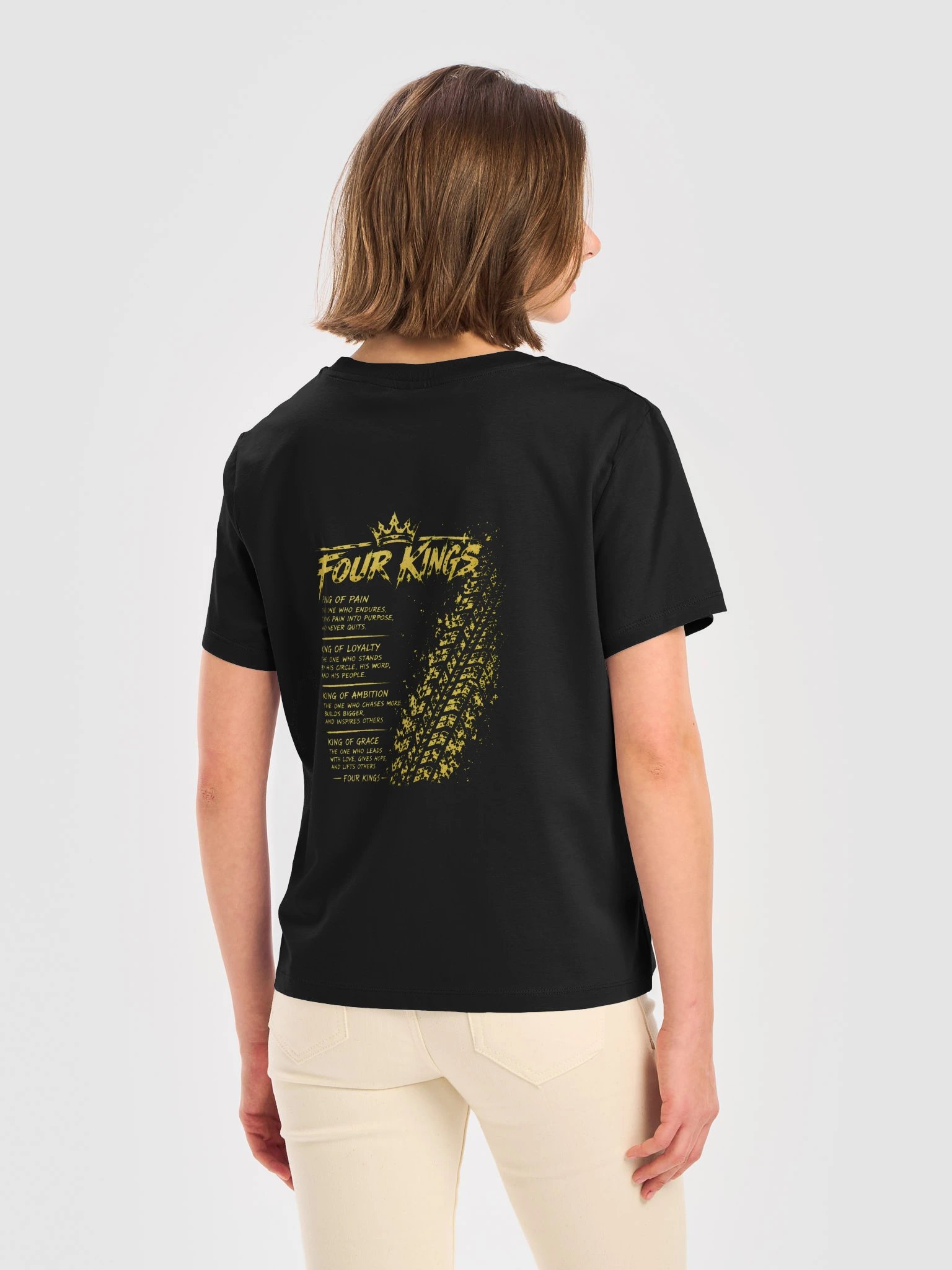 FOUR KINGS Women's Organic Ribbed-Neck Tee product image (31)