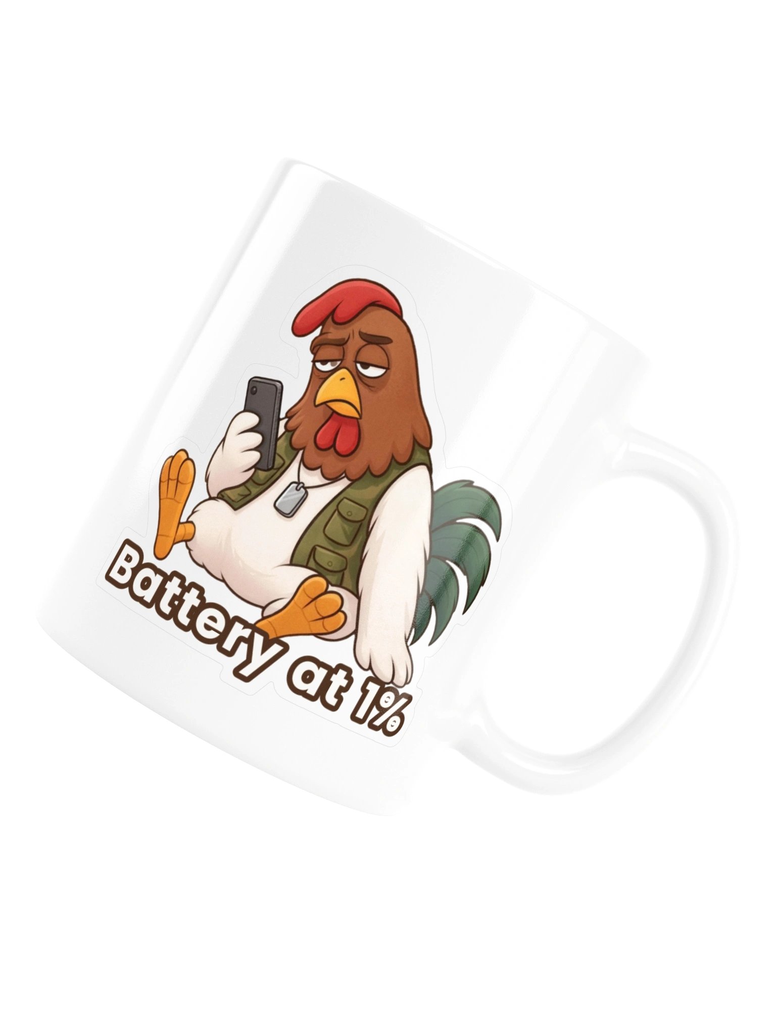 Colonel Cluckson Mug – "Battery at 1%" product image (17)