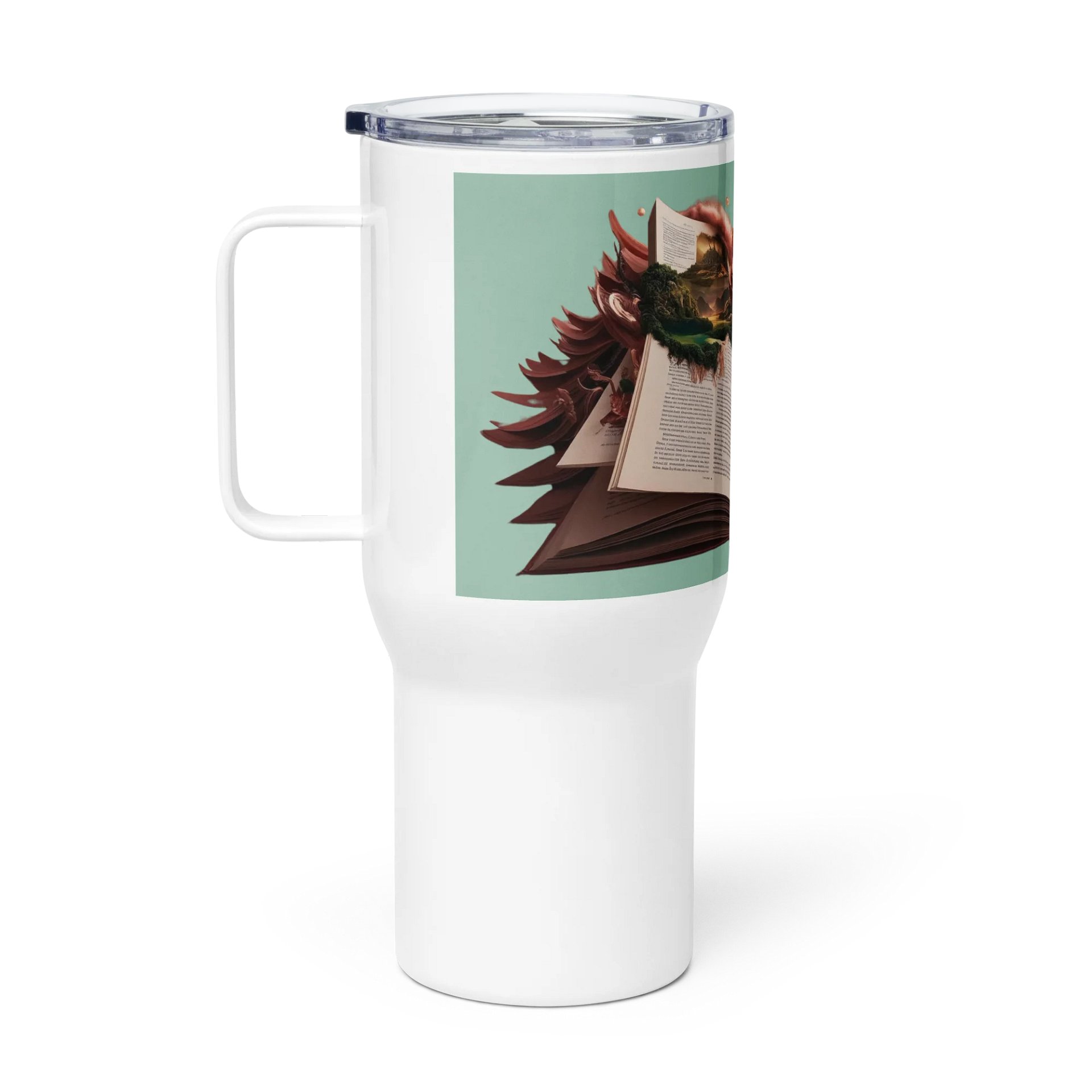Novel Concepts Publishing – Romantasy Realms Travel Mug (Green) product image (1)