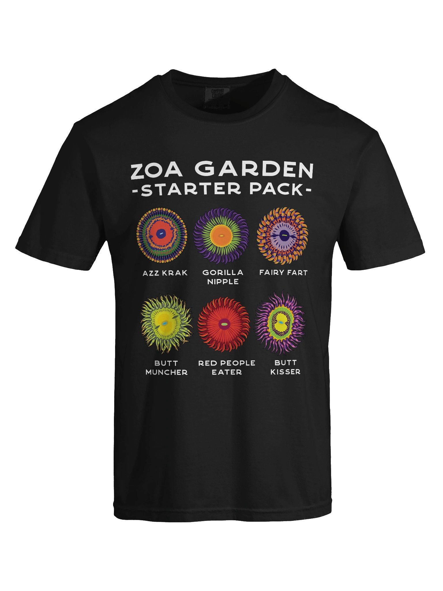 Zoanthid Garden Starter Pack T-Shirt for Reef Aquarium Lovers product image (9)