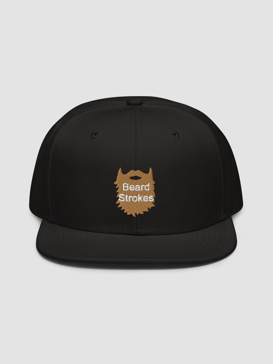 Beard Strokes Snapback Cap Hat (Brown Beard) product image (2)