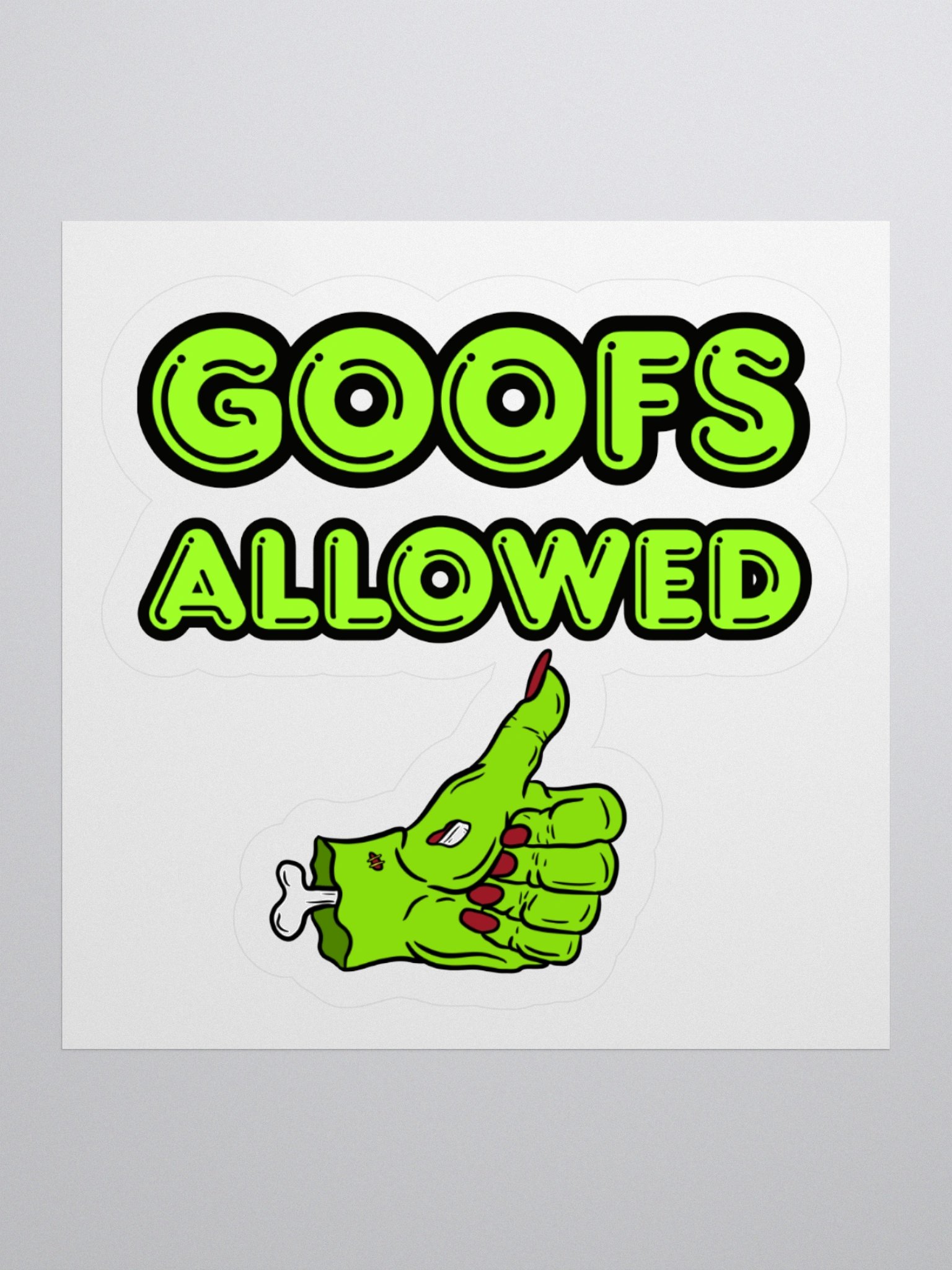 Goofs Allowed Sticker product image (1)