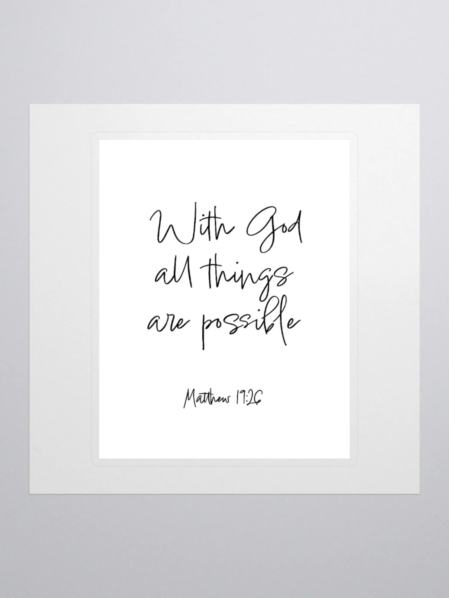 With God All Things Are Possible - Sticker product image (1)