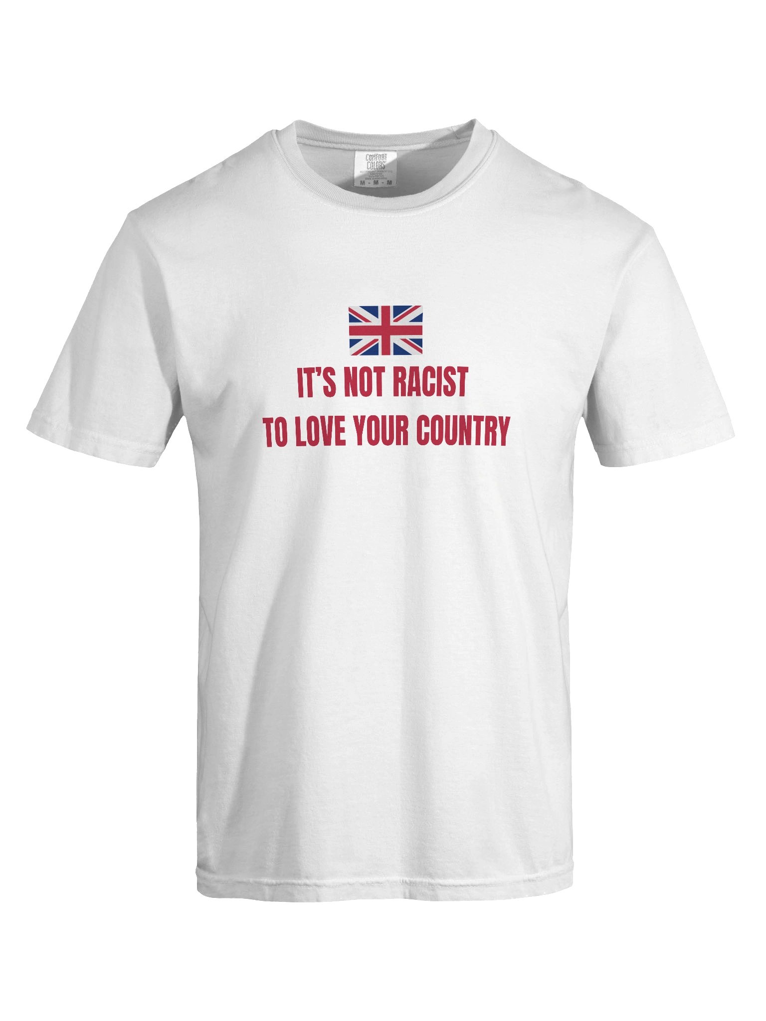 “It’s Not Racist to Love Your Country” Red Patriot Tee product image (21)