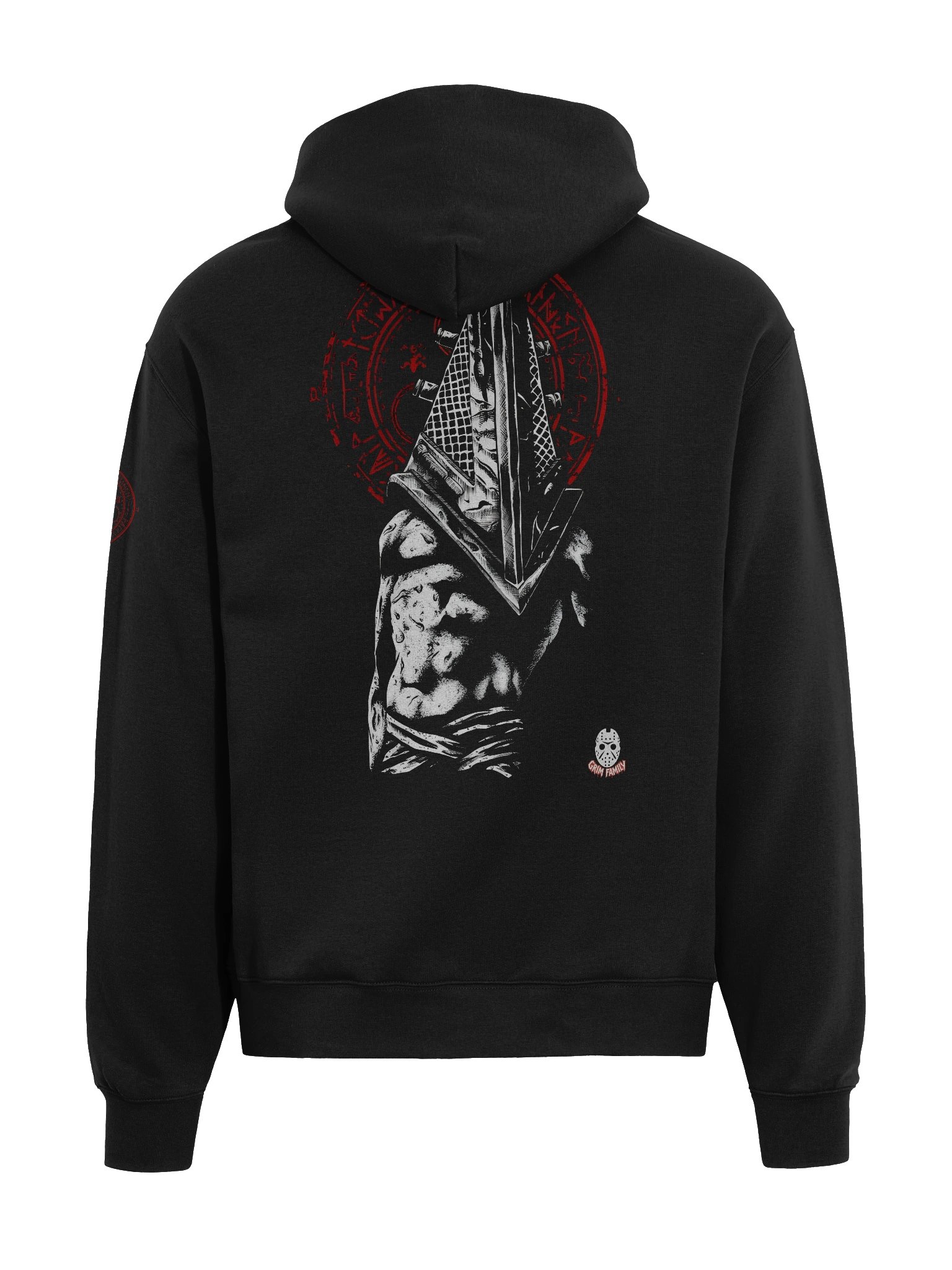 SILENT HILL — EXECUTIONER & THE NURSE HOODIE DROP #1 - Heavy Division Hoodie Thick. Structured, Heavyweight (9.4 oz) — thick, soft but more thick premium, relaxed fit with dropped shoulders product image (7)