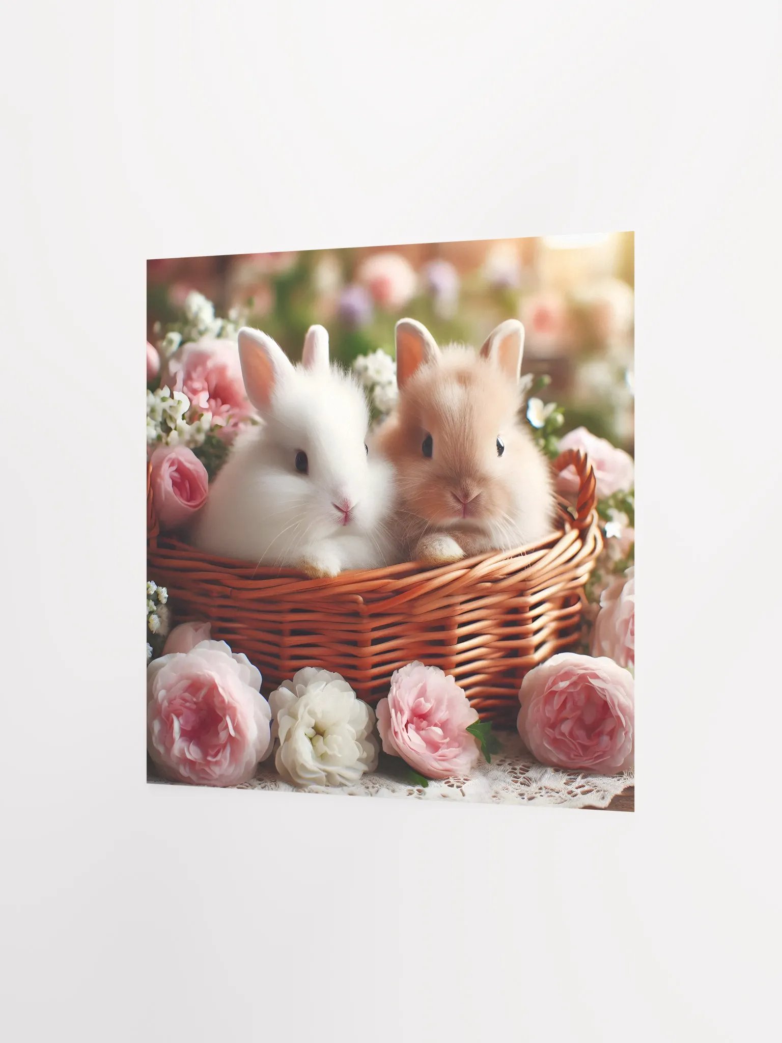 Rose Bunnies Poster Print product image (10)