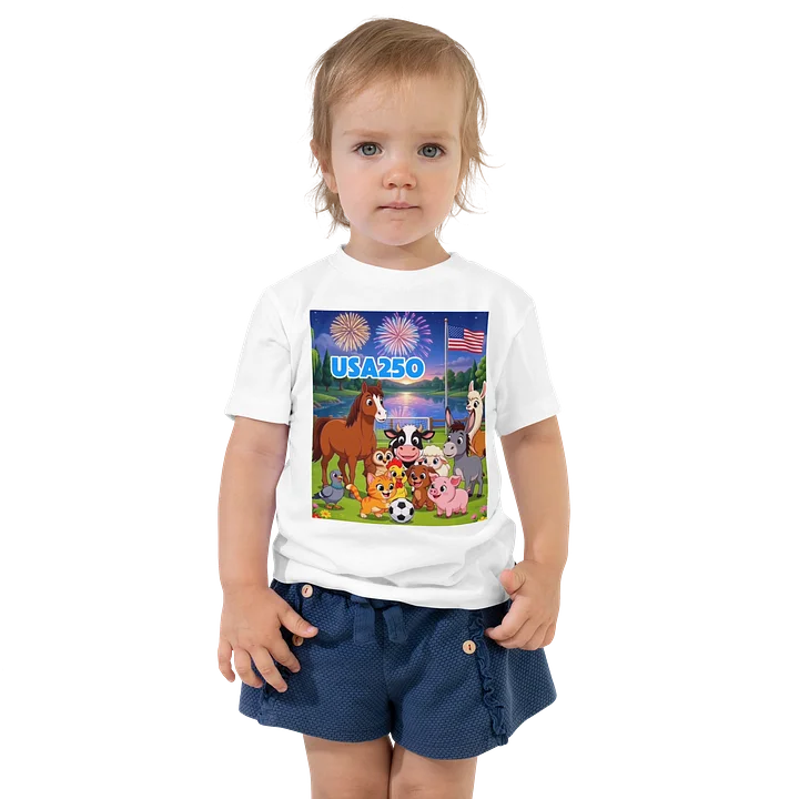 USA250 Farm Friends Toddler Tee product image (1)