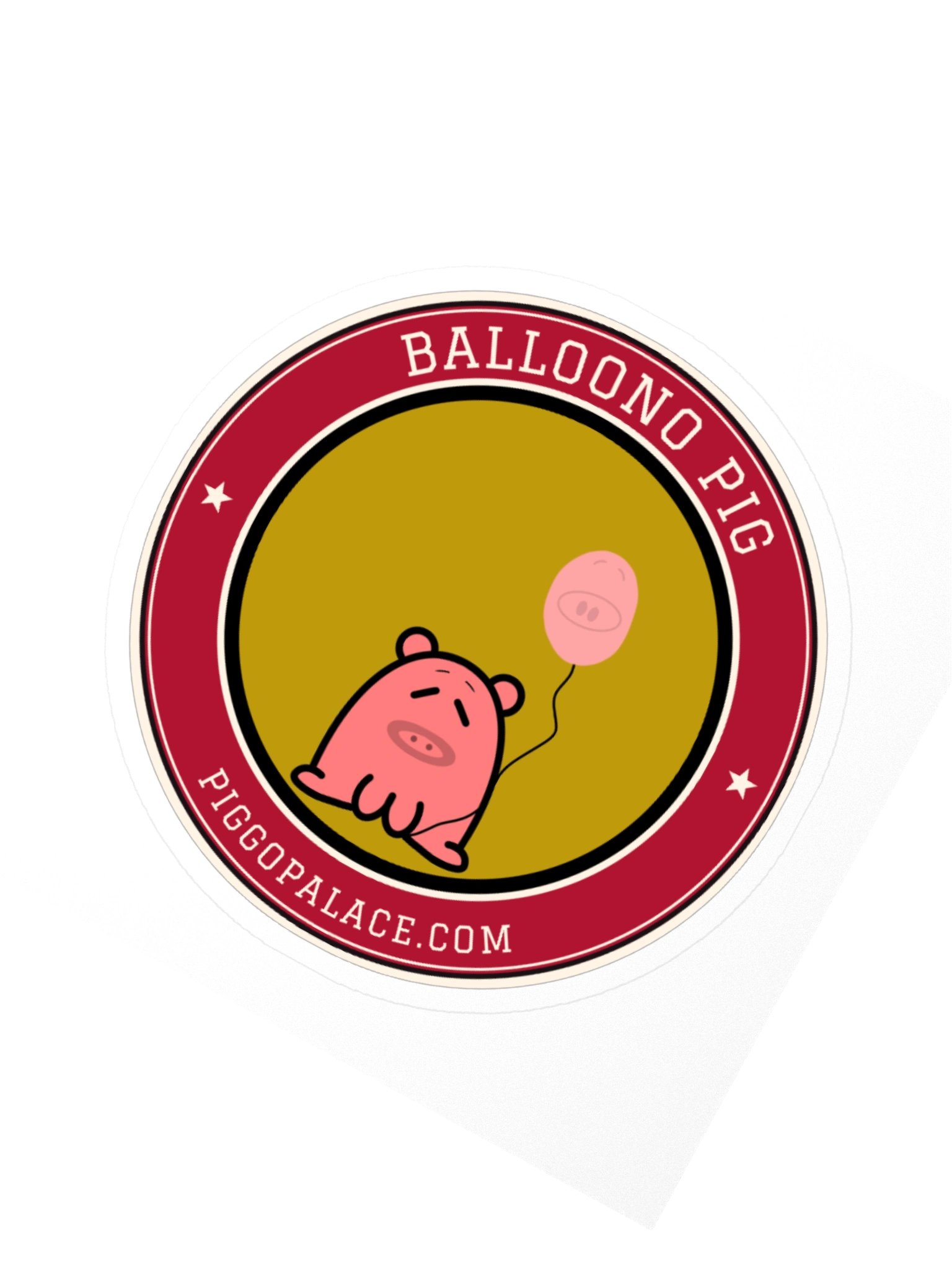 Balloono Pig Varsity Sticker product image (5)