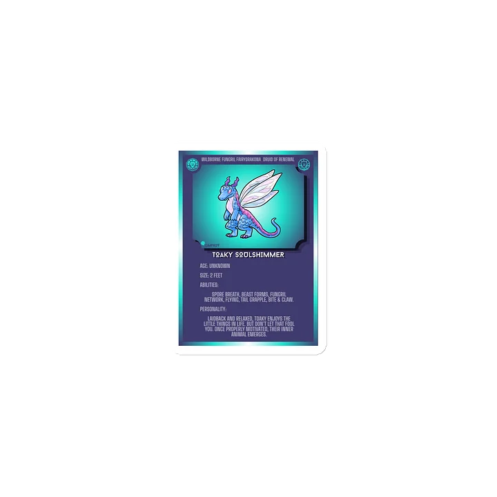 Toaky Soulshimmer Statcard Magnet product image (1)