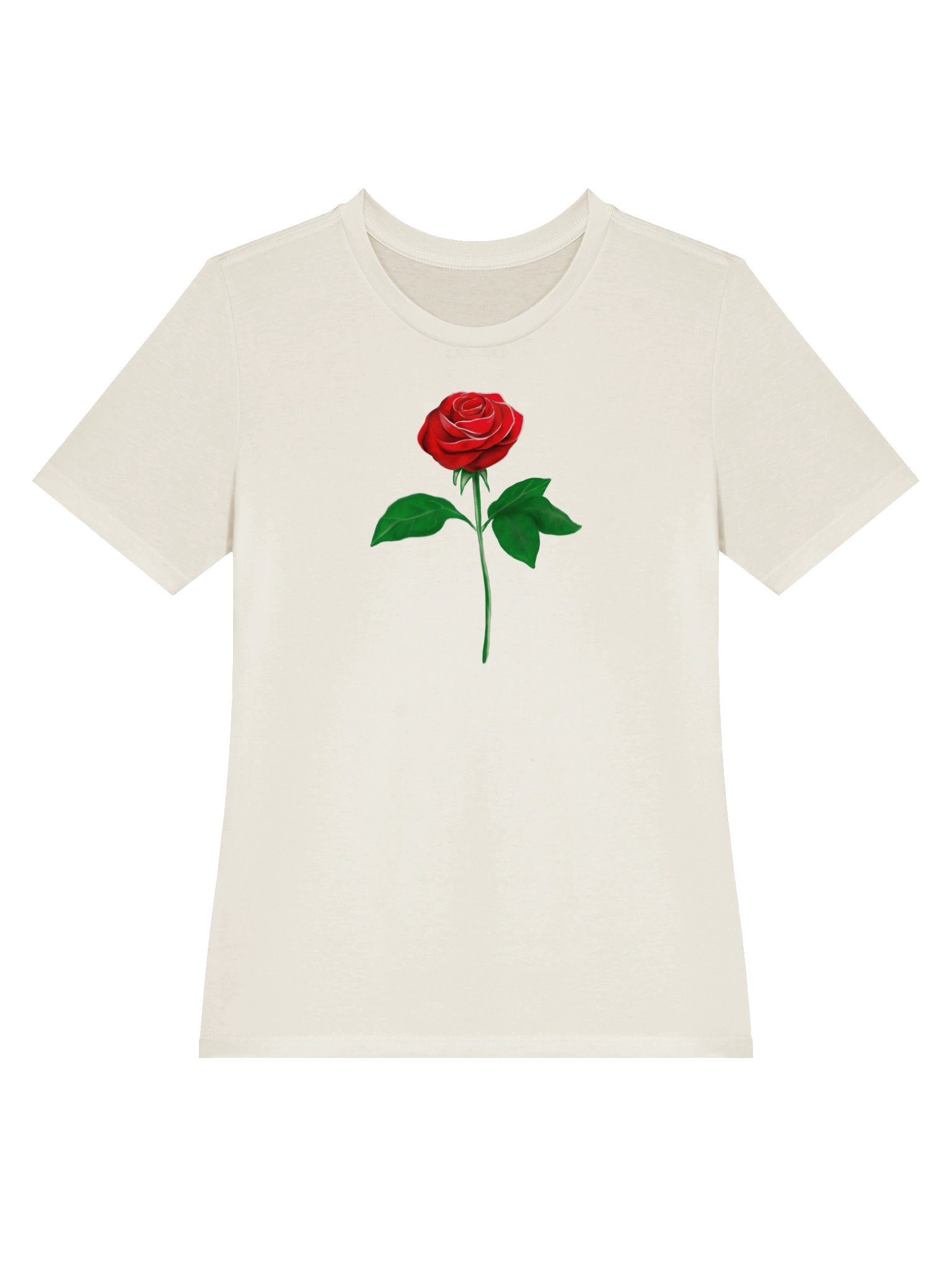 "Single Rose" T-Shirt. Women's Bella+Canvas Supersoft Relaxed-fit T-Shirt product image (2)
