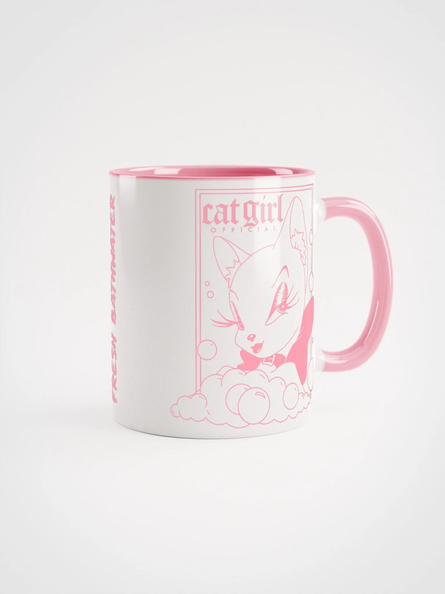 Cat Girl Bathwater Mug (PINK, Limited) product image (1)