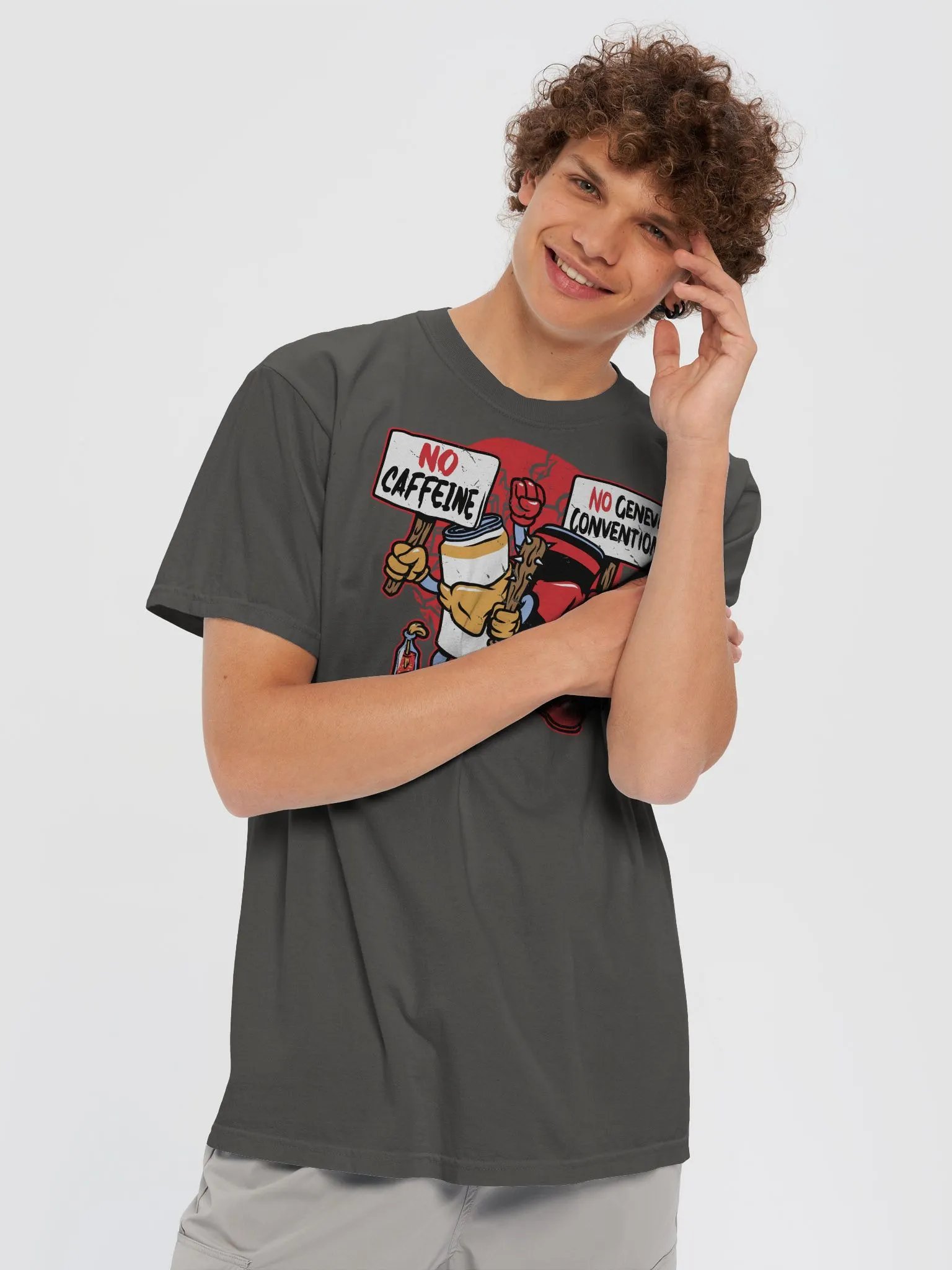 No Caffeine No Geneva Conventions Tee product image (5)