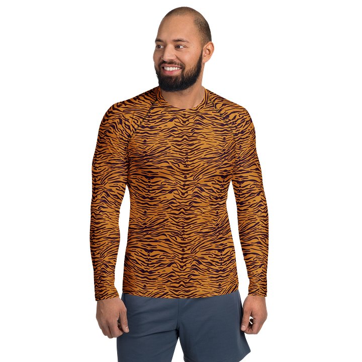 Comfortable Men's Rash Guard with Bold Animal Print product image (1)