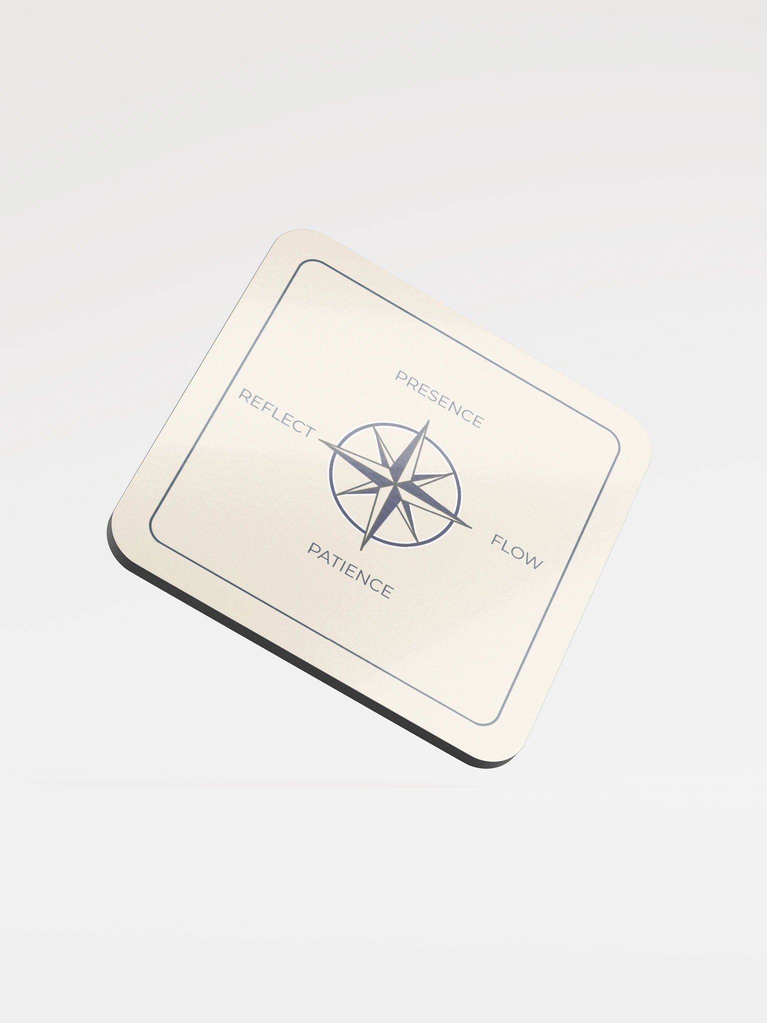 Minimalist Compass Coaster, Home Décor, product image (1)