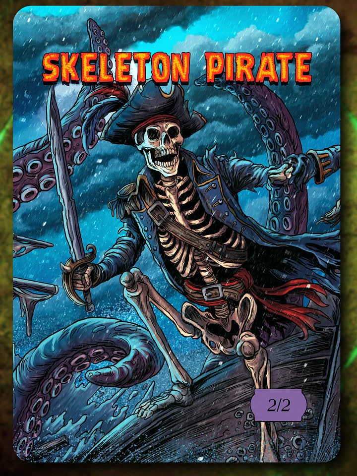Skeleton Pirate 2/2 Full Art Token product image (1)