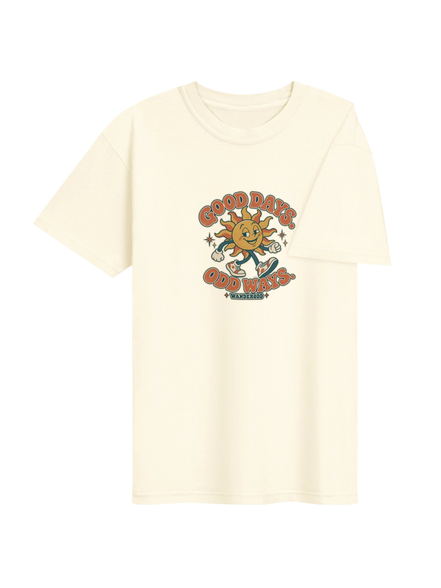 Good Days Odd Ways Retro Sun T-Shirt | WanderOdd product image (97)