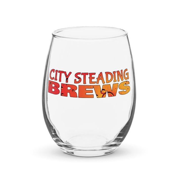 City Steading Brews Stemless Wine Glass product image (1)