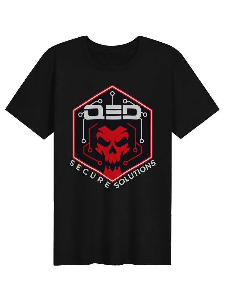 QED Black Shirt Large Skull Logo product image (1)
